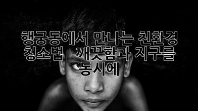 행궁동에서 만나는 친환경 청소법 ✨: 🏡 깨끗함과 지구를 동시에!